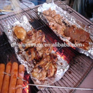 Papel antiadherente de aluminio papel, papel de parrilla de camping en rollos